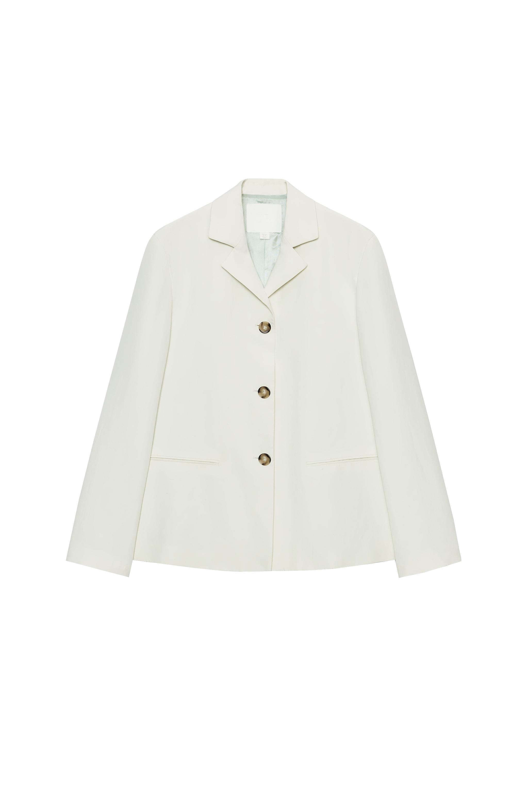 ZW COLLECTION STRAIGHT LINEN BLAZER